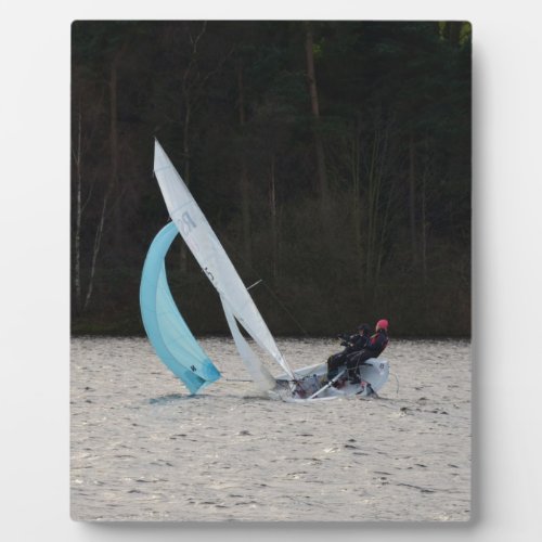 Sailing Dinghy At Speed Plaque