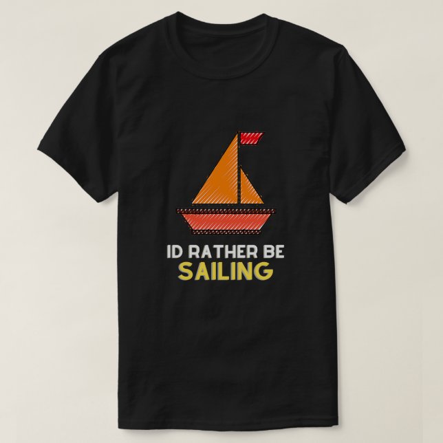 Sailing doodle T-Shirt (Design Front)