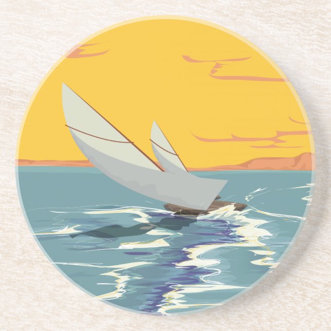 Sailing Drink Coaster (Front)