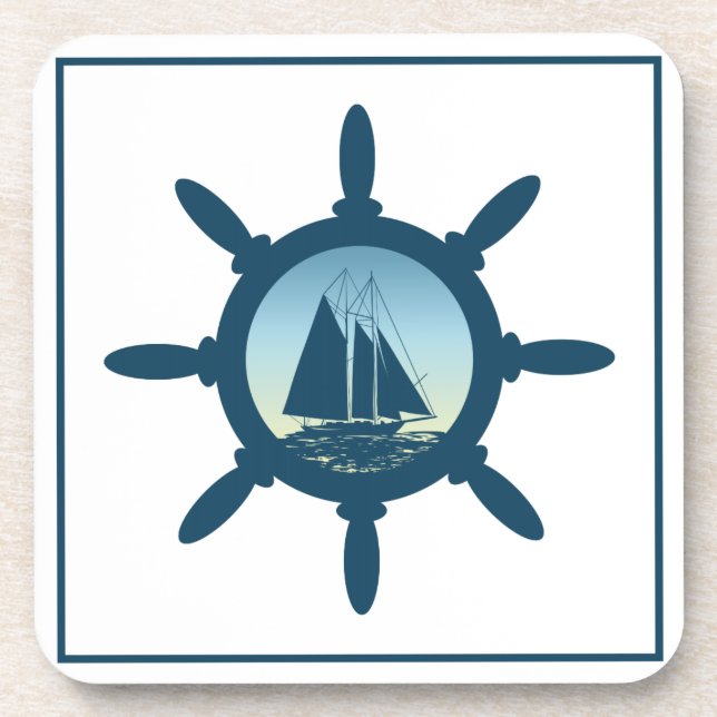 Sailing Drink Coaster (Front)
