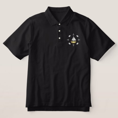 Sailing Embroidered Polo Shirt