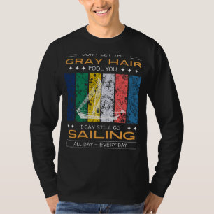 Sailing Enthusiast Tee - Gray Hair, Seafaring Spir