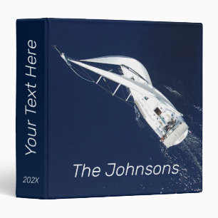 Sailing Freedom Bird's Eye View 3 Ring Binder