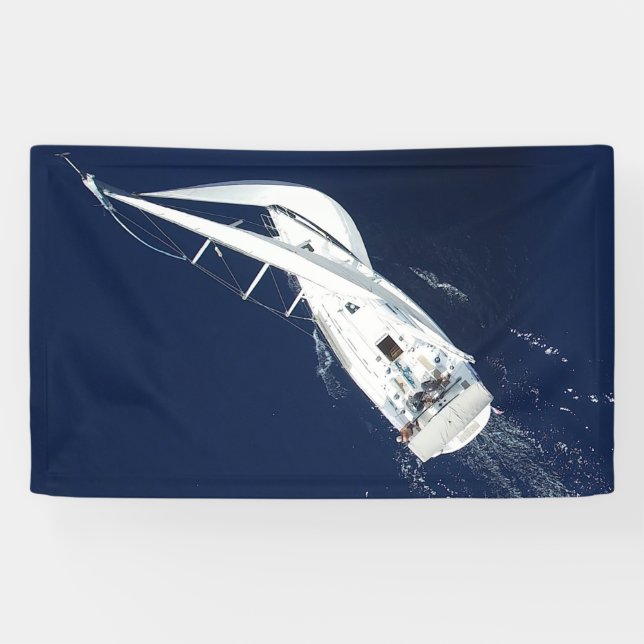 Sailing Freedom Bird's Eye View Banner (Horizontal)