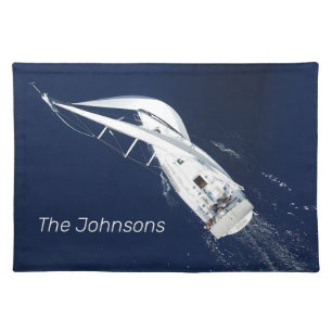 Sailing Freedom Bird's Eye View Cloth Placemat