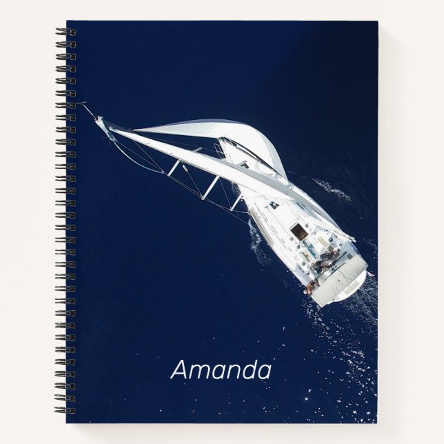 Sailing Freedom Bird's Eye View Notebook (Front)