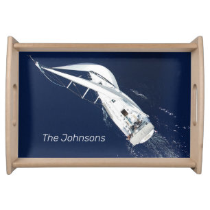 Sailing Freedom Bird's Eye View Serving Tray