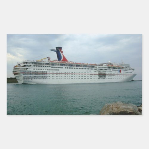 Sailing from Port Canaveral Rectangular Sticker