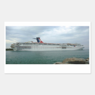 Sailing from Port Canaveral Rectangular Sticker