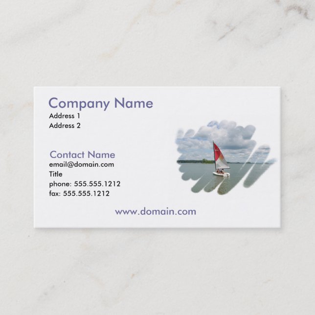 Sailing Fun Business Card (Front)