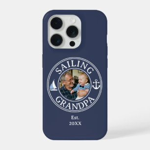 Sailing Grandpa Year Established Photo iPhone 15 Pro Case