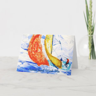 Sailing Greeting Card
