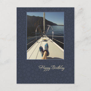 Sailing Happy Birthday Postcard