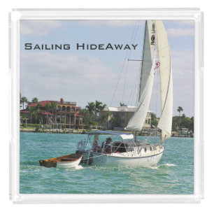 Sailing HideAway Acrylic Serving Tray