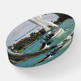 Sailing HideAway Glass Paperweight