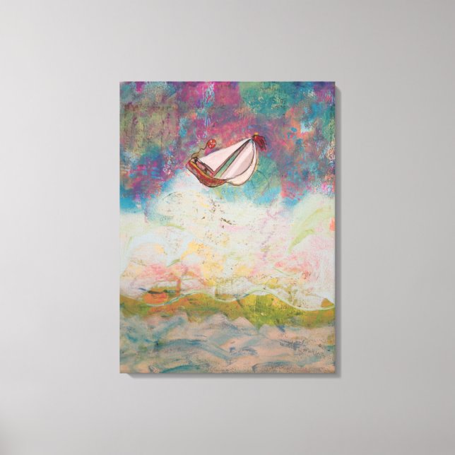 Sailing High Seas  Canvas Print (Front)