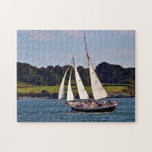 Sailing In Newport, Rhode Island, USA Jigsaw Puzzle