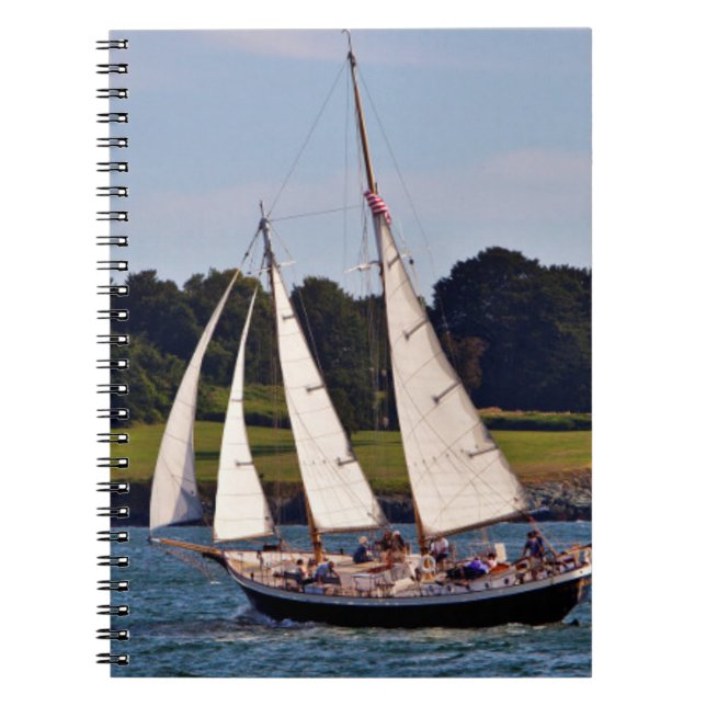 Sailing In Newport, Rhode Island, USA Notebook (Front)