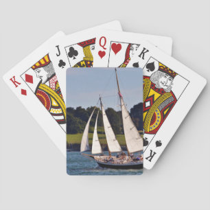 Sailing In Newport, Rhode Island, USA Poker Cards