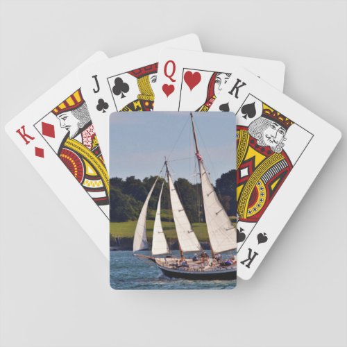 Sailing In Newport Rhode Island USA Poker Cards