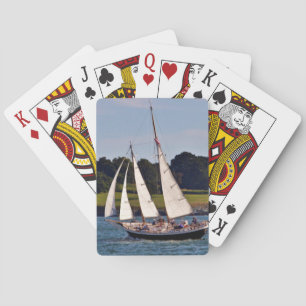 Sailing In Newport, Rhode Island, USA Poker Cards