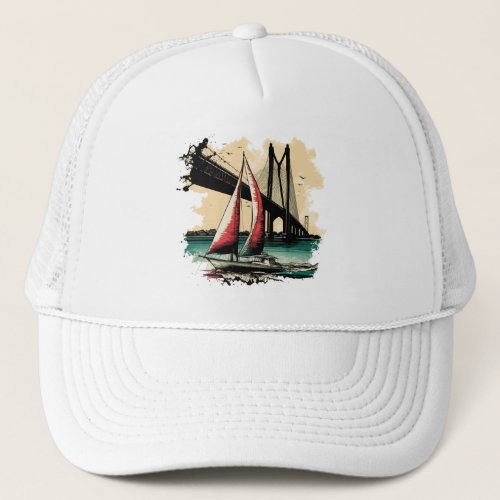 Sailing in the Bay Trucker Hat