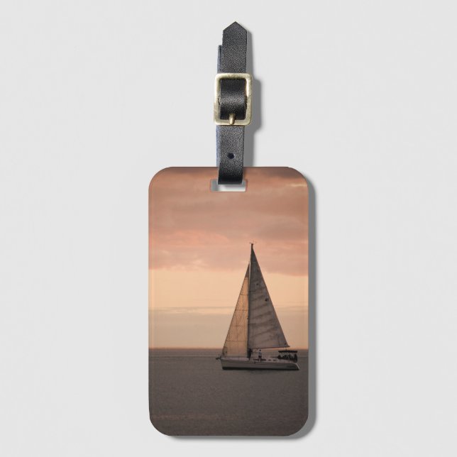 Sailing into Adventure Luggage Tag (Front Vertical)
