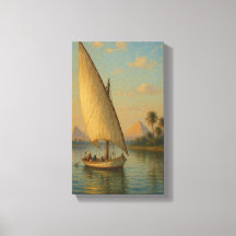 Sailing into History The Nile and Pyramids at Dusk