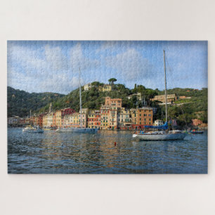 Sailing Into Portofino, Italy - 20 x 30 inch Jigsaw Puzzle
