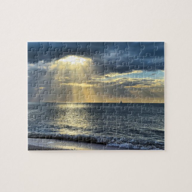 Sailing into the Sunset - 8x10 - 110 pcs Jigsaw Puzzle (Horizontal)