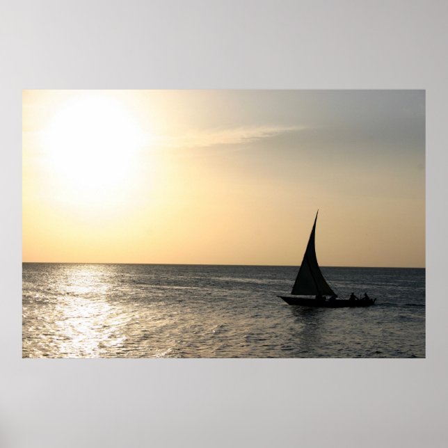 Sailing Into the Sunset Poster (Front)