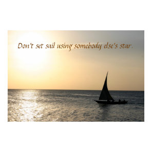 Sailing Into the Sunset Poster