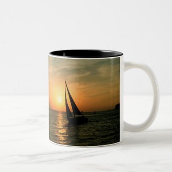 Sailing Into The Sunset Two-tone Coffee Mug by tonigl at Zazzle
