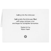 Sailing into the Unknown Cards (Back Horizontal)