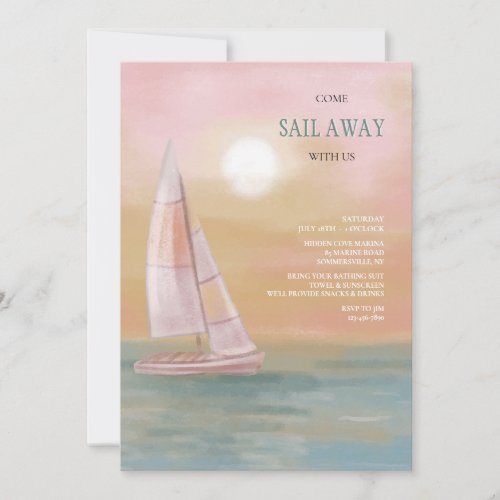 Sailing  invitation