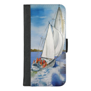sailing iPhone 8/7 plus wallet case