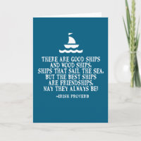 Sailing Irish friendship quote good ships proverb