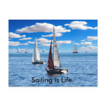 Sailing is Life postcard