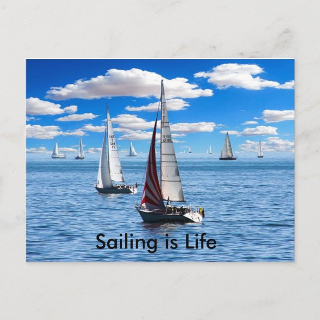 Sailing is Life postcard (Front)