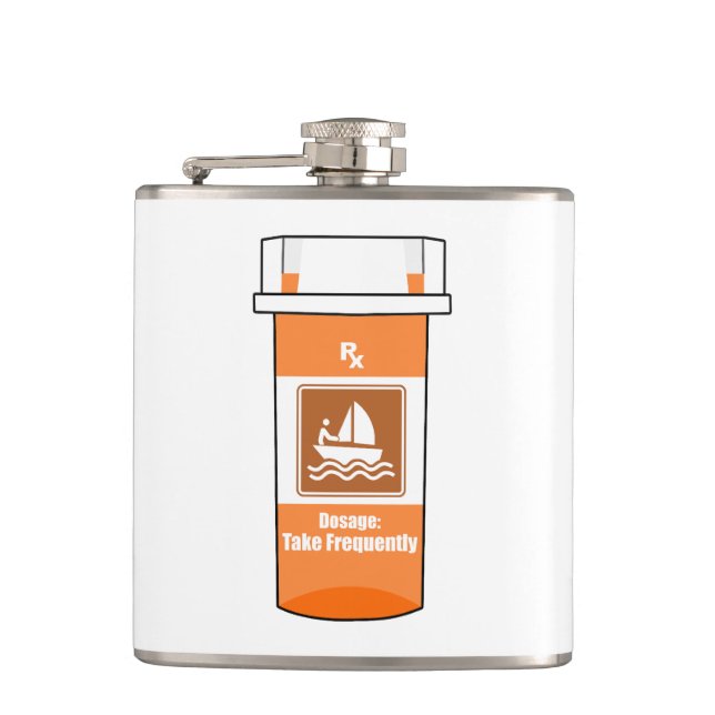 Sailing Is My Drug Flask (Front)