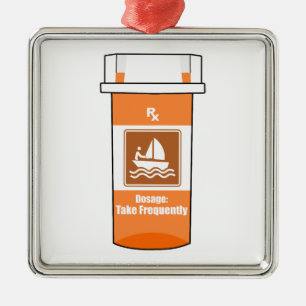 Sailing Is My Drug Metal Ornament