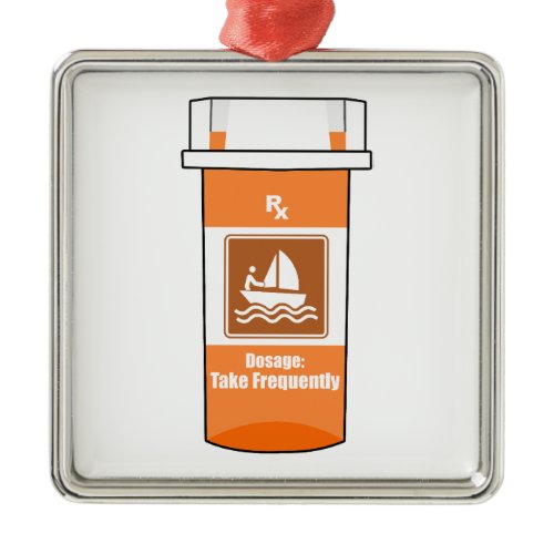 Sailing Is My Drug Metal Ornament