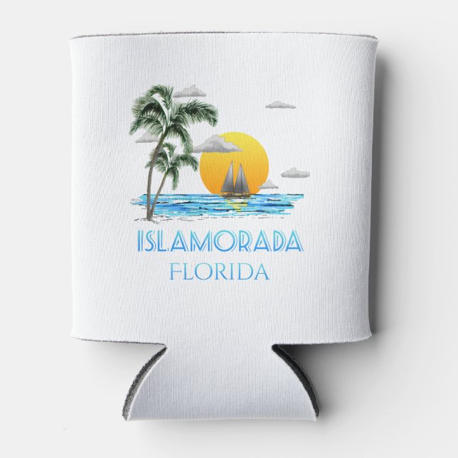 Sailing Islamorada Florida Keys Can Cooler (Front)