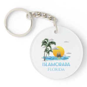 Sailing Islamorada Florida Keys Keychain