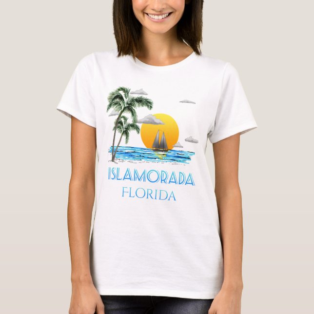 Sailing Islamorada Florida Keys T-Shirt (Front)