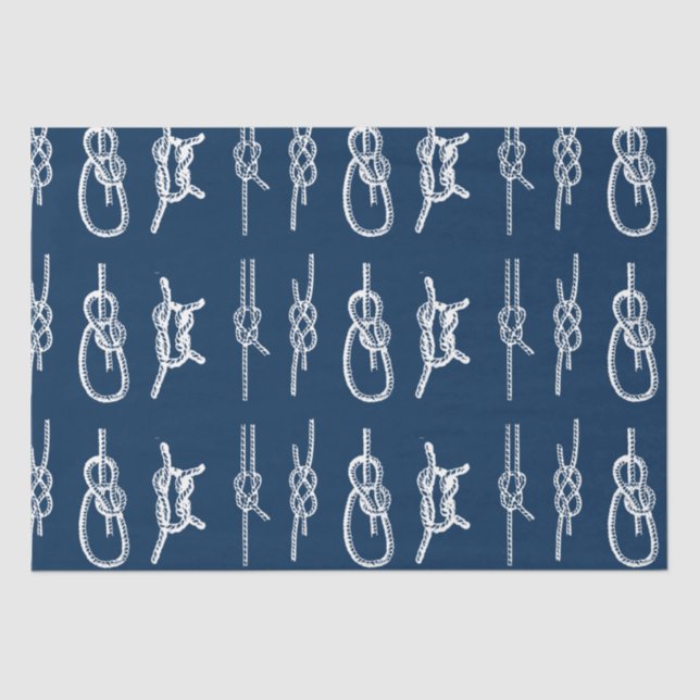 Sailing Knots Decoupage Tissue Paper (Front)