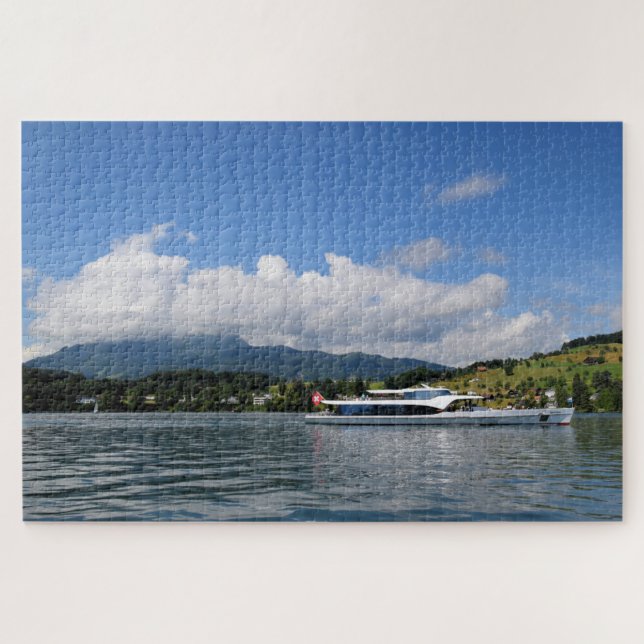 Sailing Lake Lucerne Switzerland - 20x30 - 1014 pc Jigsaw Puzzle (Horizontal)