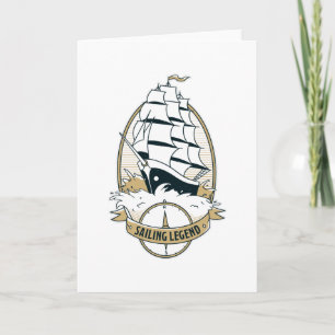 Sailing Legend Gift for Boating Captain Card