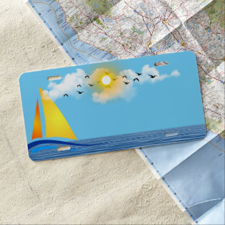 Sailing License Plate