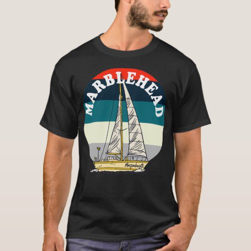 Sailing Marblehead Massachusetts Vintage T_Shirt